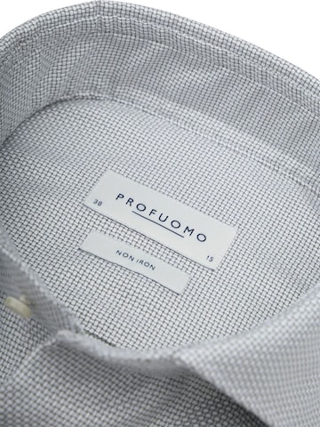 Profuomo Slim fit Button Up Shirt in Grey