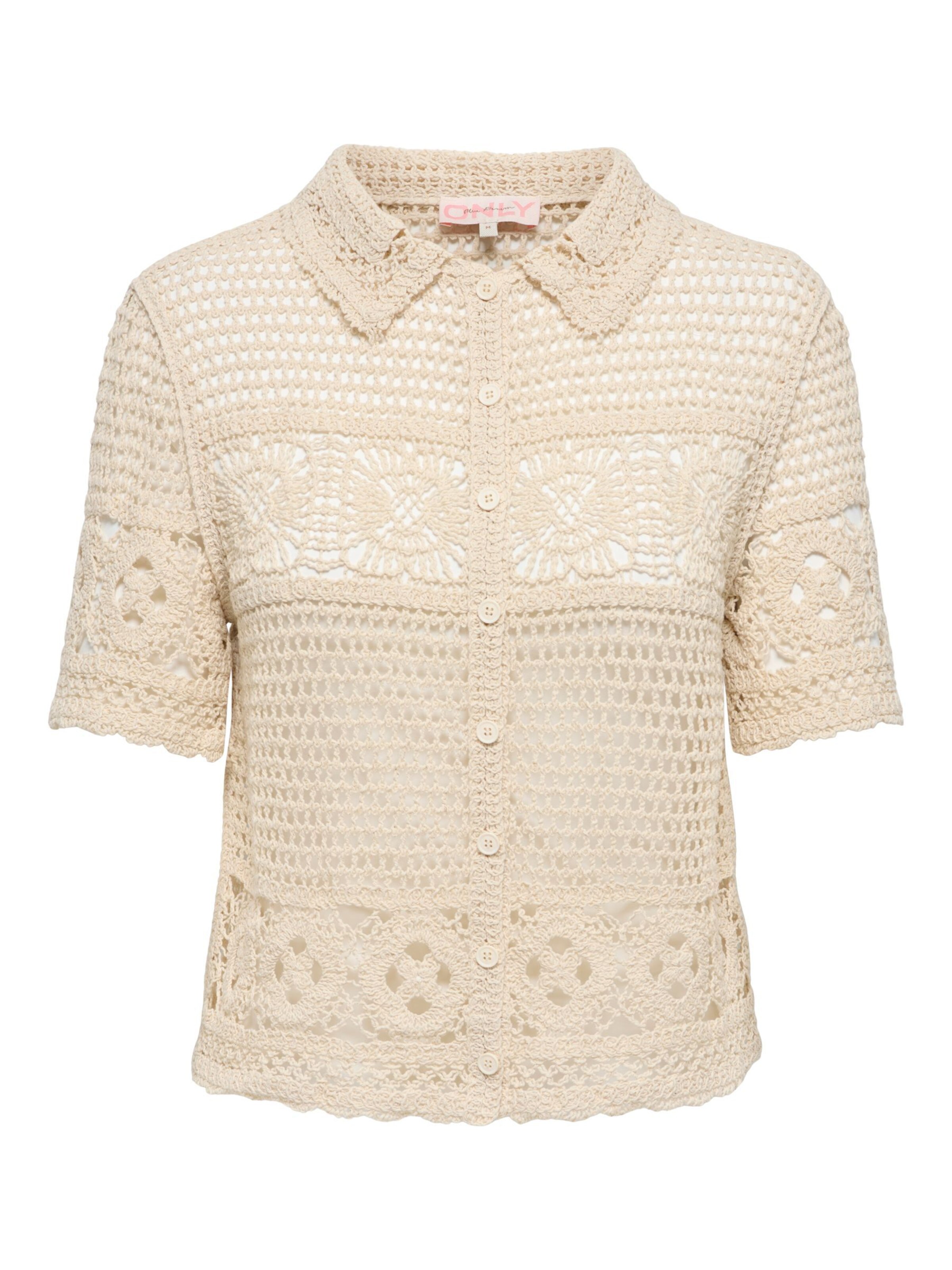 Camicia da donna 'ONLLEILANI' di ONLY in beige: frontale