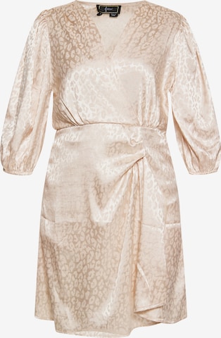 Robe de cocktail faina en beige : devant