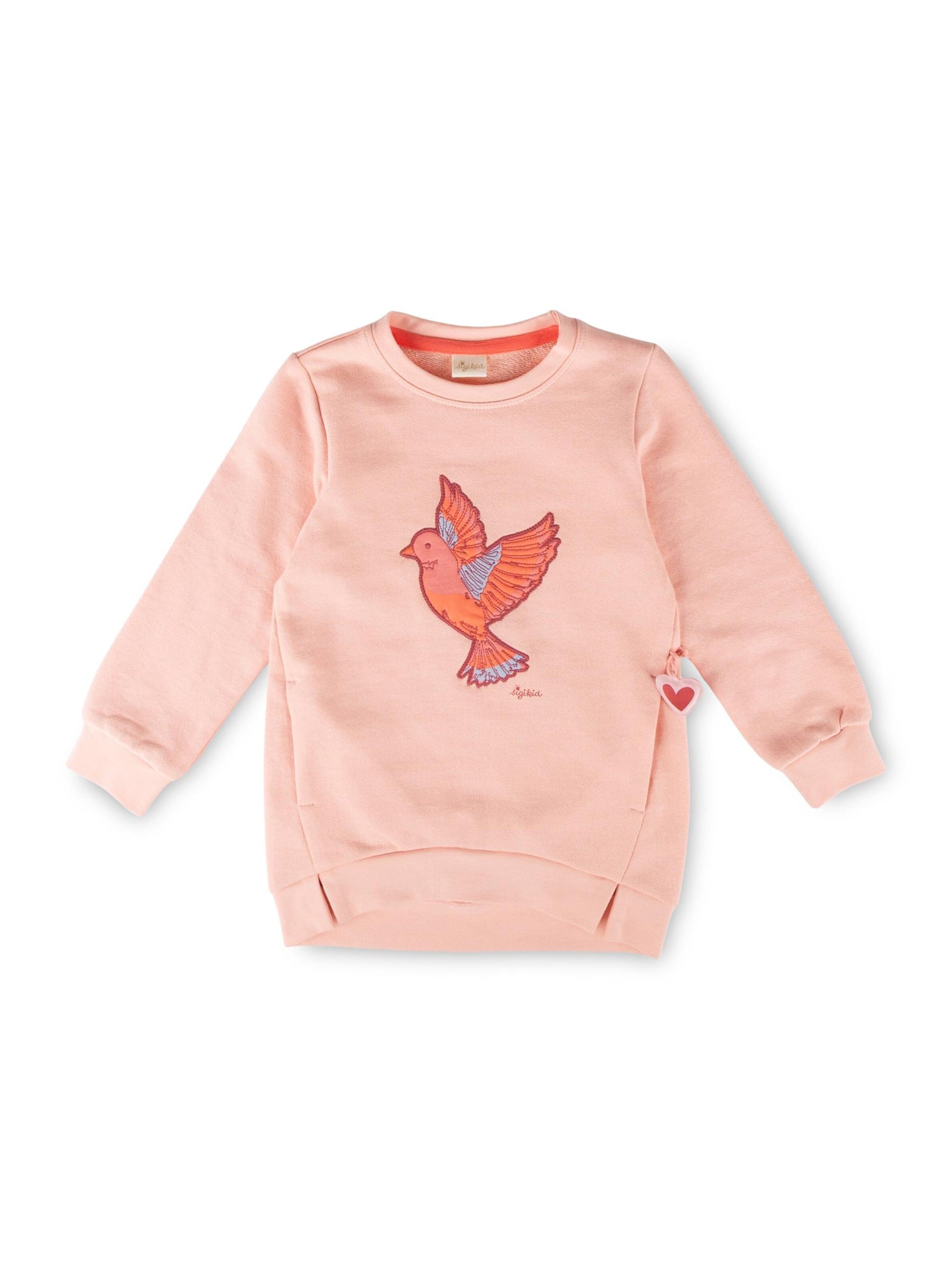 SIGIKID Sweater 'Sweatshirt Pink Birds' in Pink: front