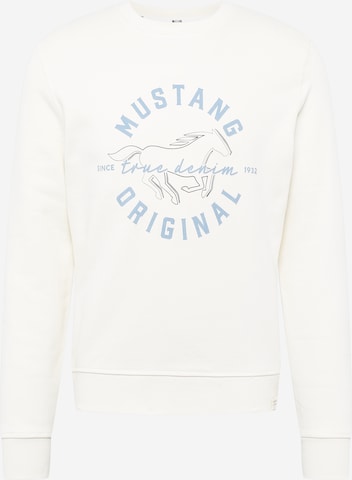 Sweat-shirt 'Ben' MUSTANG en beige : devant