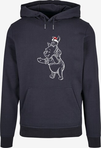 ABSOLUTE CULT Sweatshirt ' Winnie The Pooh - Piglet Christmas' in Blauw: voorkant