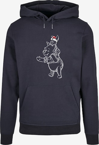 ABSOLUTE CULT Sweatshirt ' Winnie The Pooh - Piglet Christmas' in Blauw: voorkant