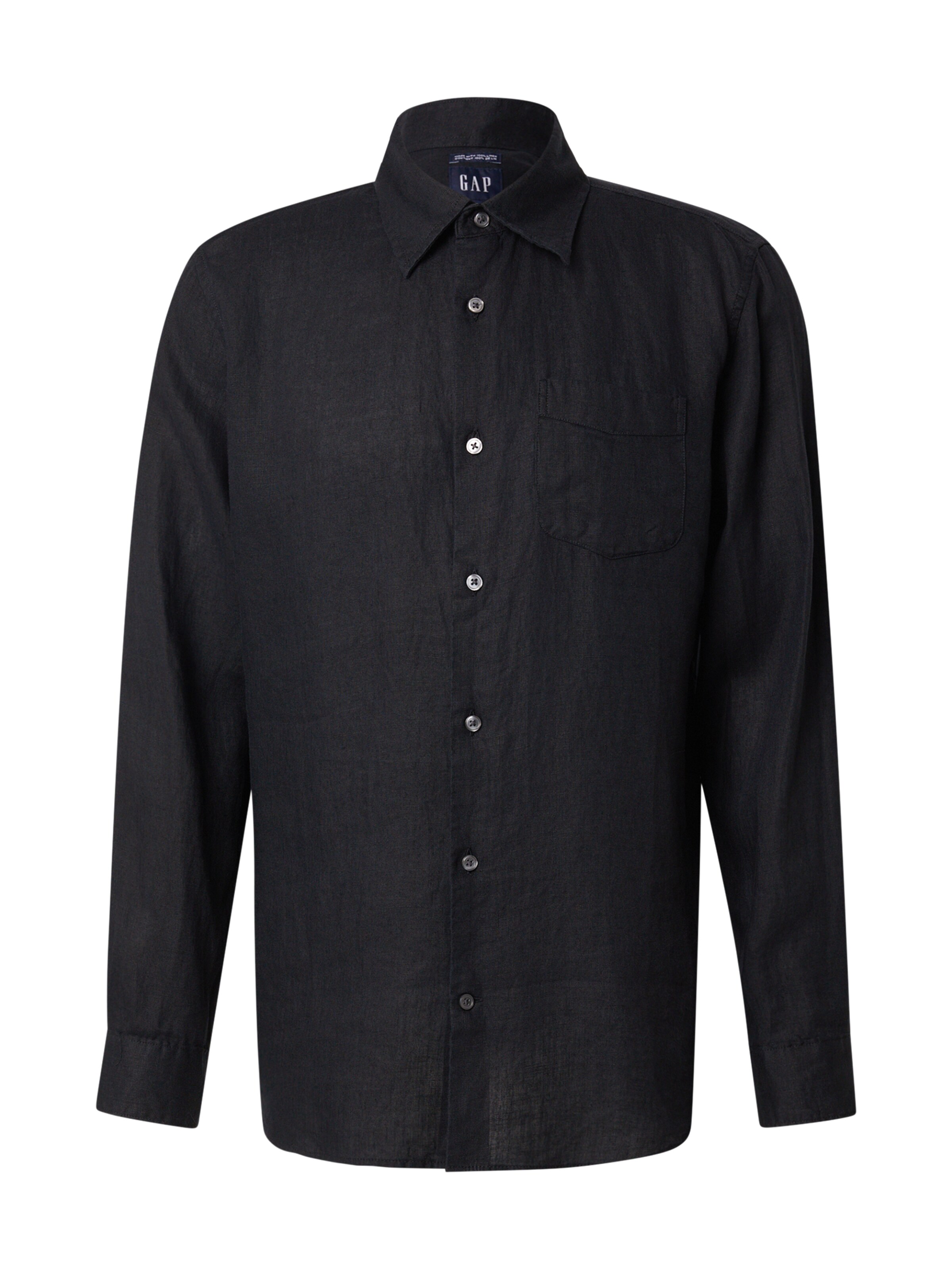 GAP Overhemd in Zwart: voorkant