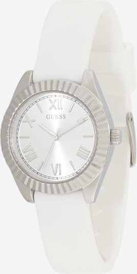 GUESS Analogni sat 'DRESS' u srebro / bijela, Pregled proizvoda