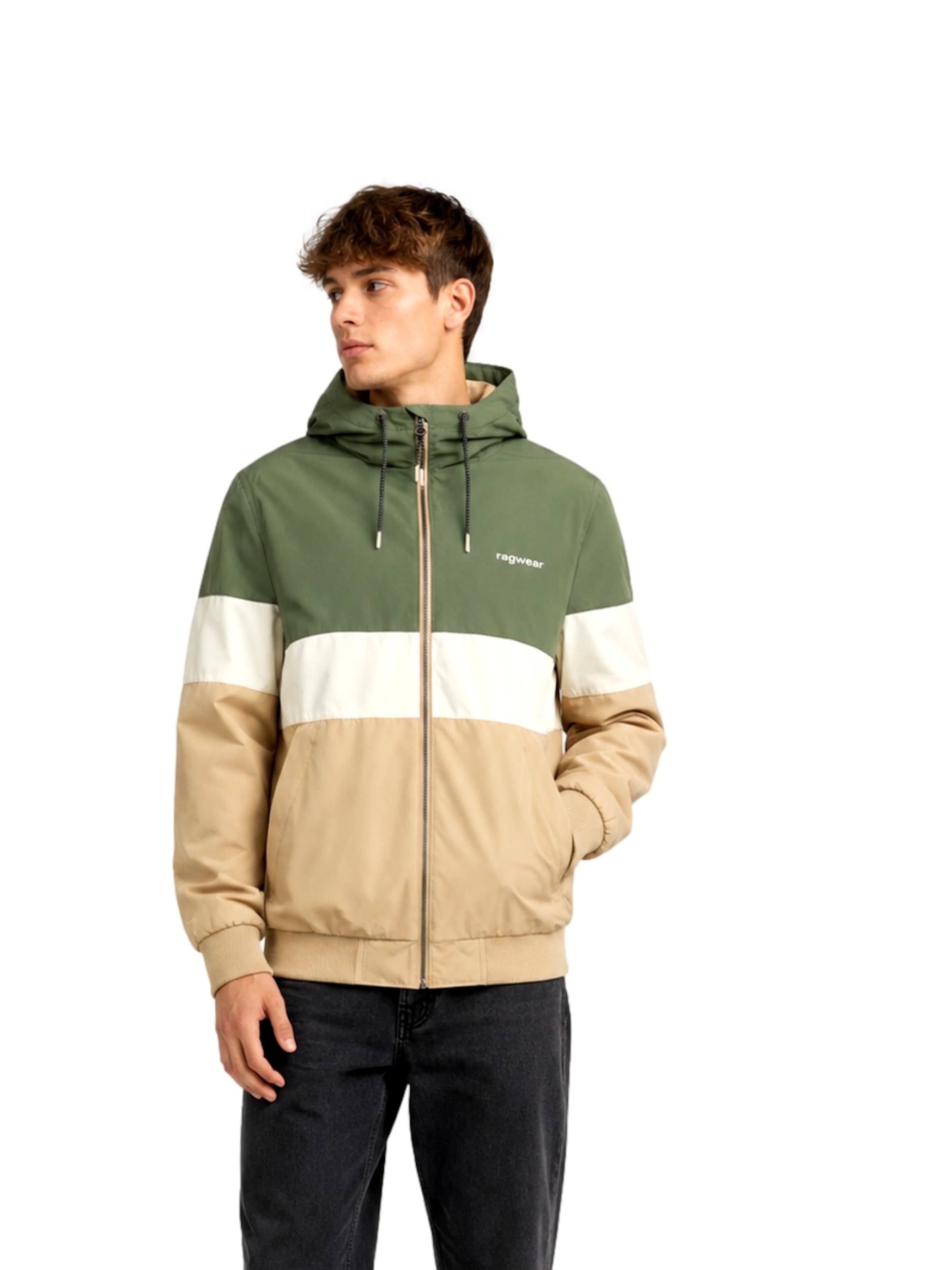 Ragwear Přechodná bunda 'Jinig' – béžová: přední strana