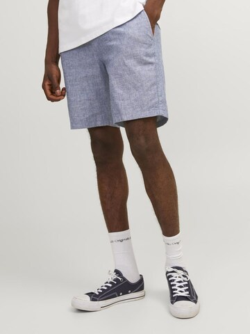 JACK & JONES Normální Chino kalhoty 'JPSTDave' – modrá: přední strana