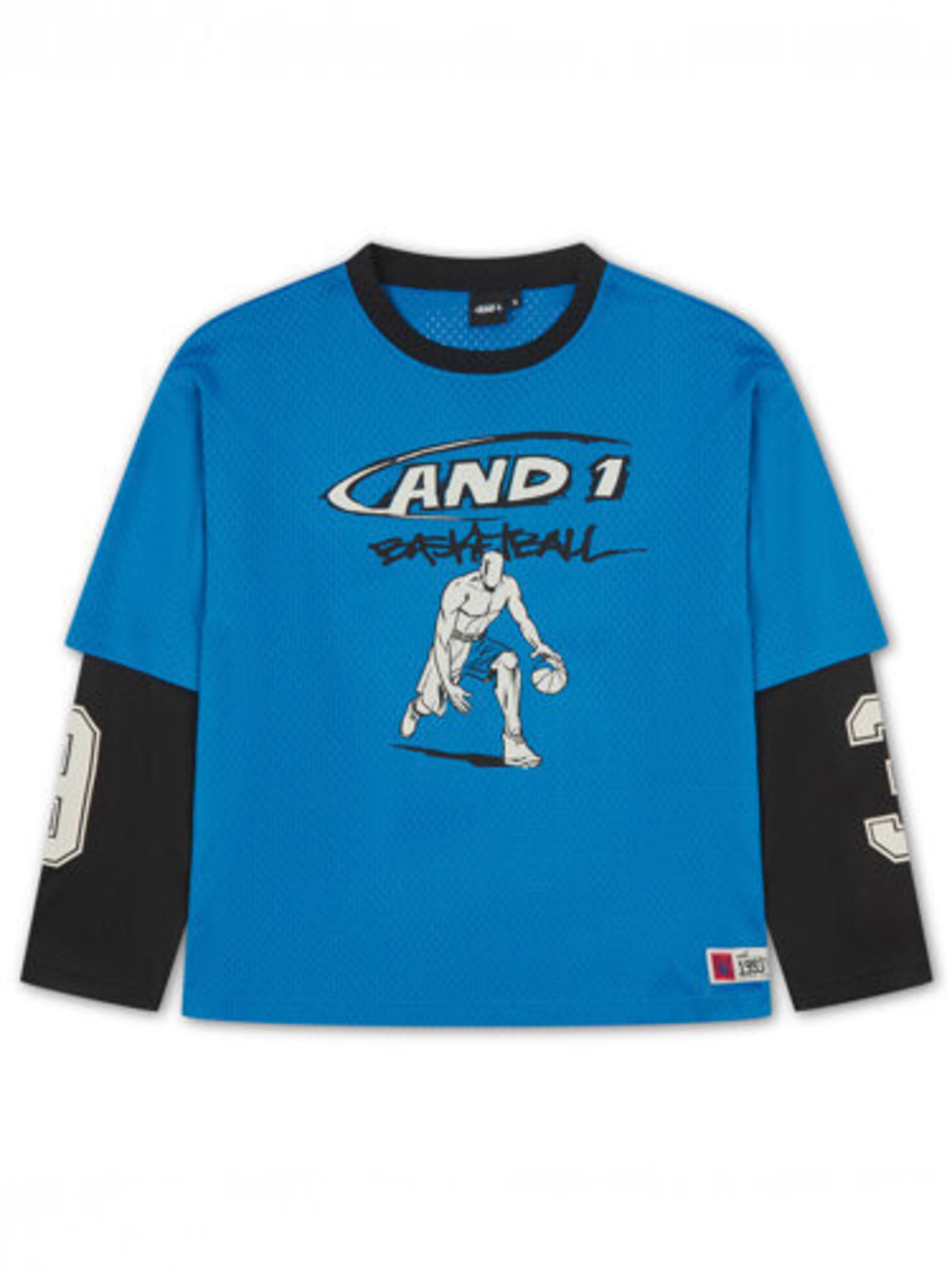 AND1 T-Shirt in Blau: Vorderseite