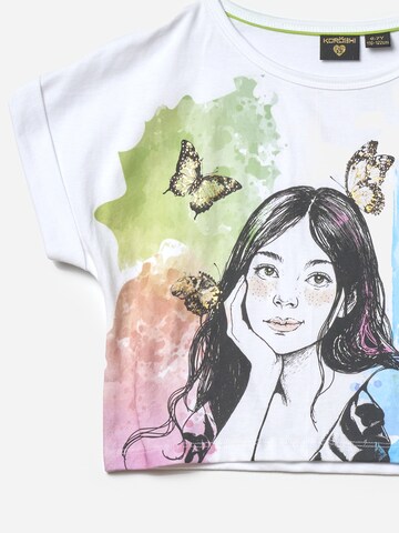 KOROSHI T-Shirt in Weiß