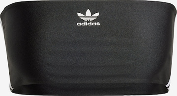 ADIDAS ORIGINALS Toppi '3-Stripes Tube' värissä musta: etupuoli