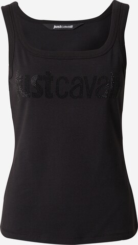 Just Cavalli Top in Schwarz: predná strana