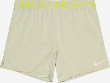 NIKE Workout Pants 'Trophy' in Green: front