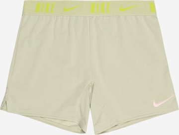 NIKE Skinny Sportbroek 'Trophy' in Groen: voorkant