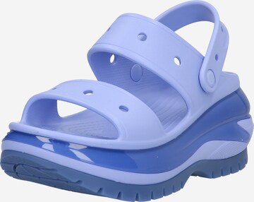 Crocs Sandalen 'Classic Mega Crush' in Blauw: voorkant