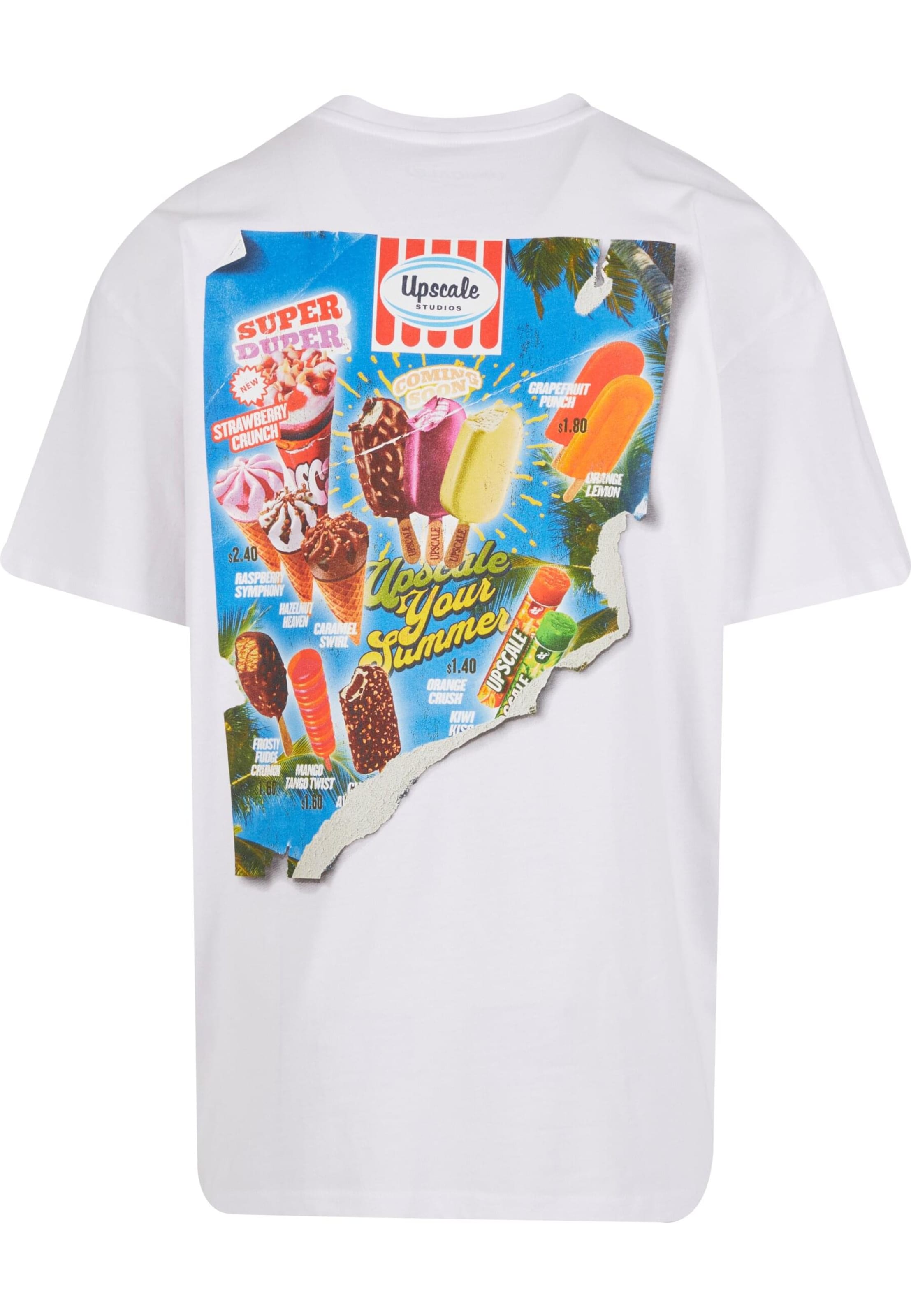 MT Upscale T-shirt 'Ice Cream' i vit