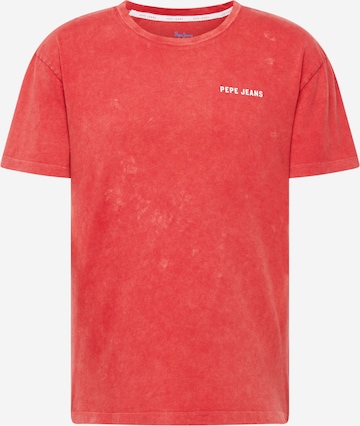 Pepe Jeans T-shirt 'RAKEE' i röd: framsida
