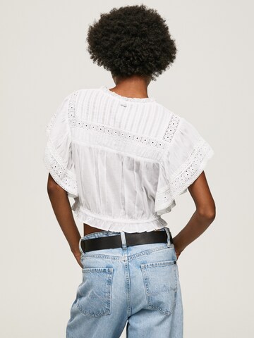 Pepe Jeans Bluse in Weiß