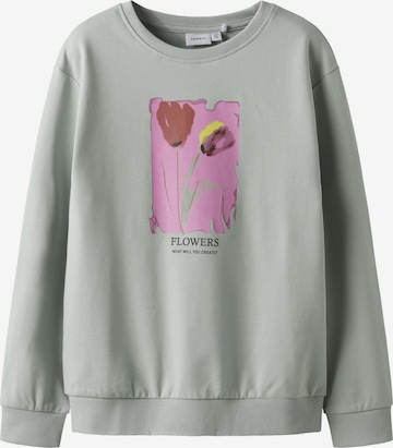 NAME IT Sweatshirt i grøn: forside