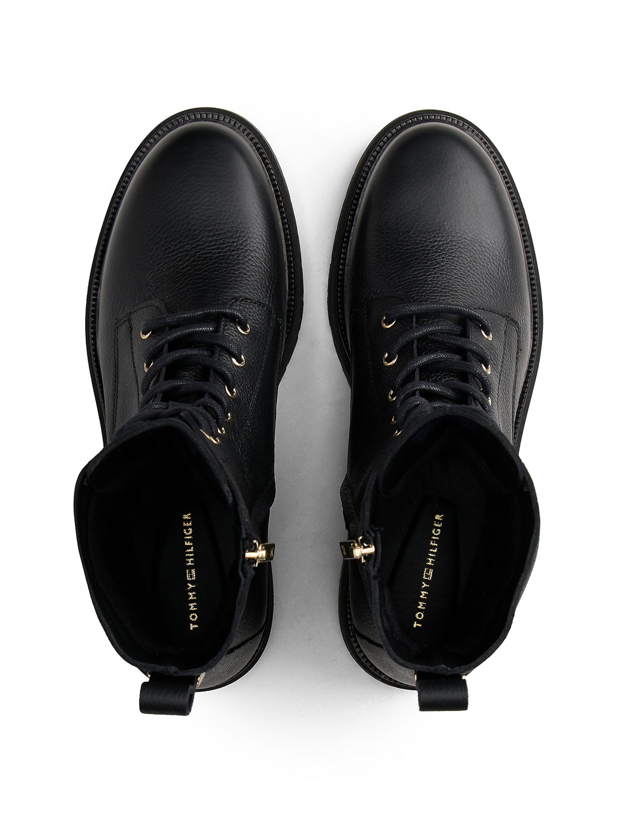 Bottines à lacets TOMMY HILFIGER en noir