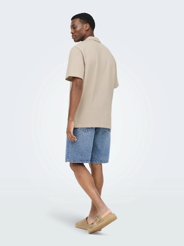 Fit confort Chemise 'ONSKian' Only & Sons en gris