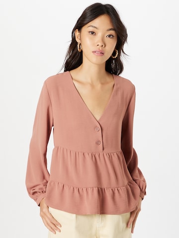 ABOUT YOU Blouse 'Jula' in Roze: voorkant