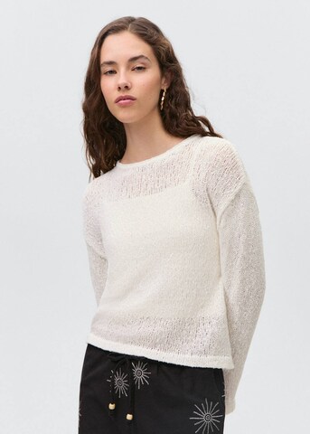 MANGO TEEN Sweater 'Nieves' in White: front