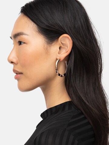 Boucles d'oreilles Liebeskind Berlin en or : devant