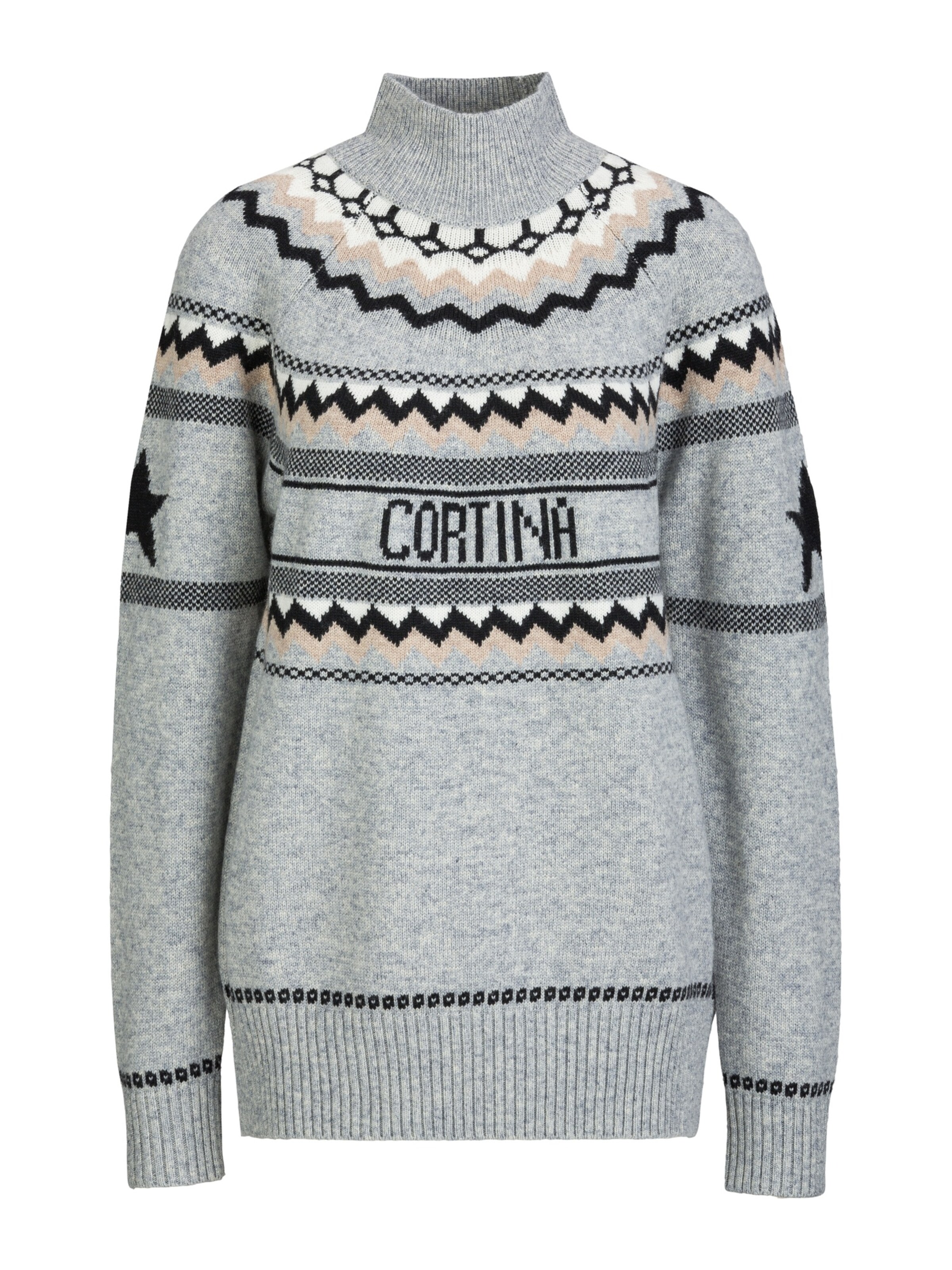 19V69 ITALIA Pullover 'Armarta Winter' in Grau: Vorderseite