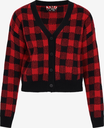 myMo ROCKS Neuletakki värissä punainen / musta, Tuotenäkymä