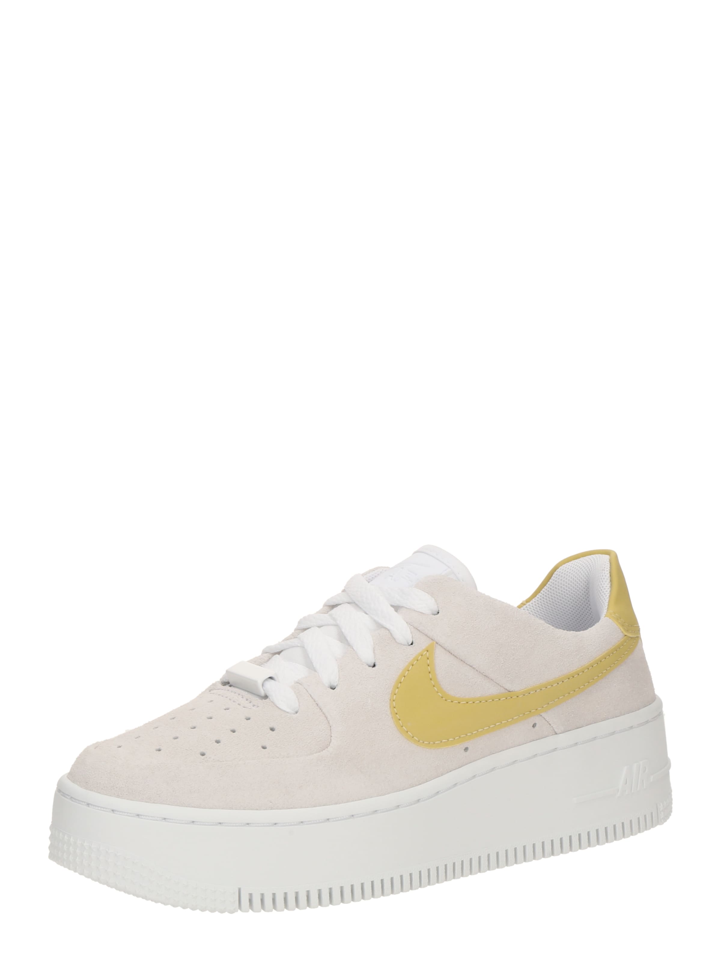 Nike Sportswear Platform trainers 'Air Force 1 Sage' in White: front