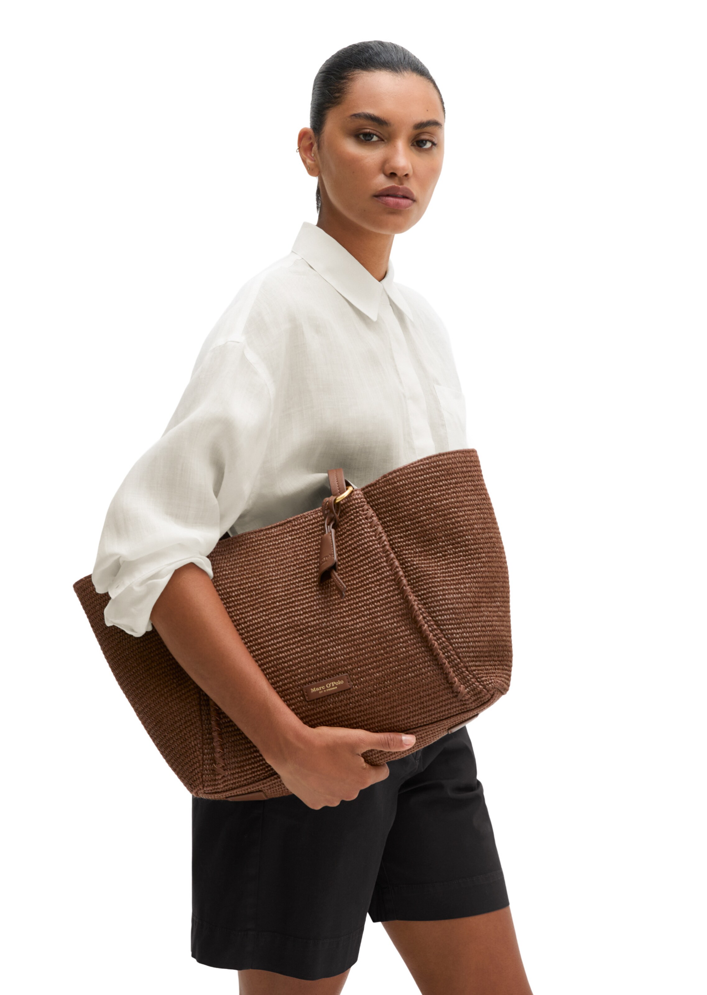 Marc O'Polo Shopper in Braun: Vorderseite