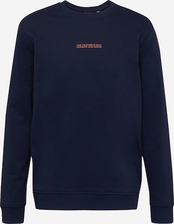 Only & Sons Sweatshirt 'ELON' in Blauw: voorkant