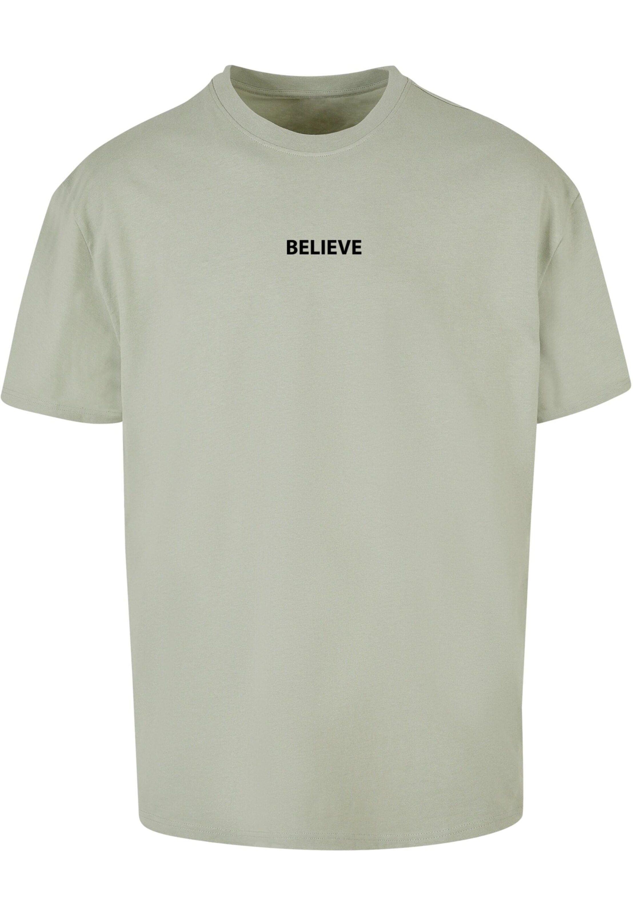 T-Shirt 'Believe Front' Merchcode en vert : devant