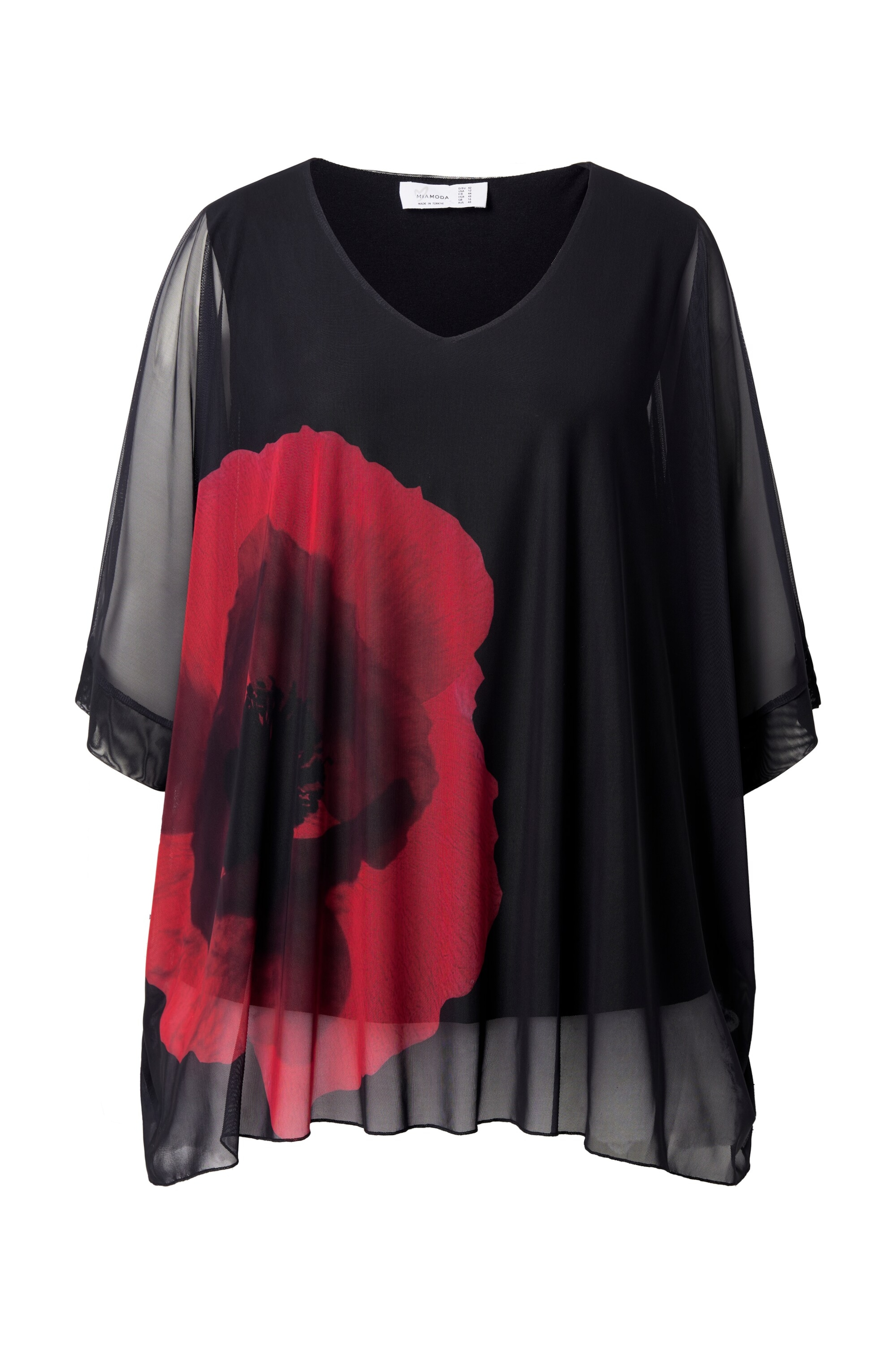 MIAMODA Bluse in Schwarz: Vorderseite