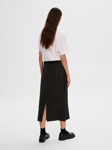 SELECTED FEMME Skirt 'Karo' in Black