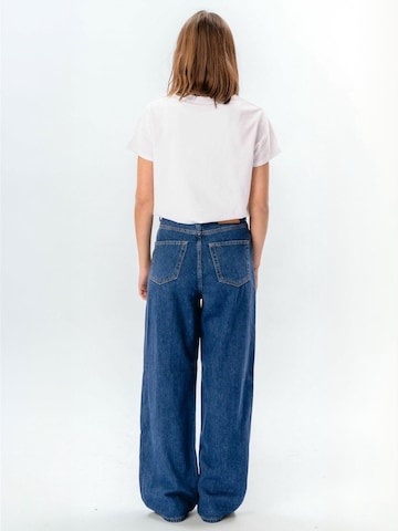 TEESHOPPEN Regular Jeans ' Wide ' in Blue