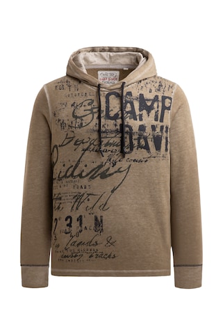 CAMP DAVID Sweatshirt in Beige: front
