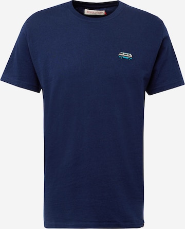 Revolution T-Shirt in Blau: predná strana