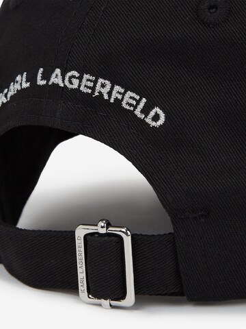 Karl Lagerfeld Cap 'Ikonik Rhinestone' in Black
