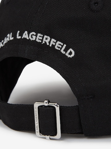 Karl Lagerfeld Cap 'Ikonik Rhinestone' in Black