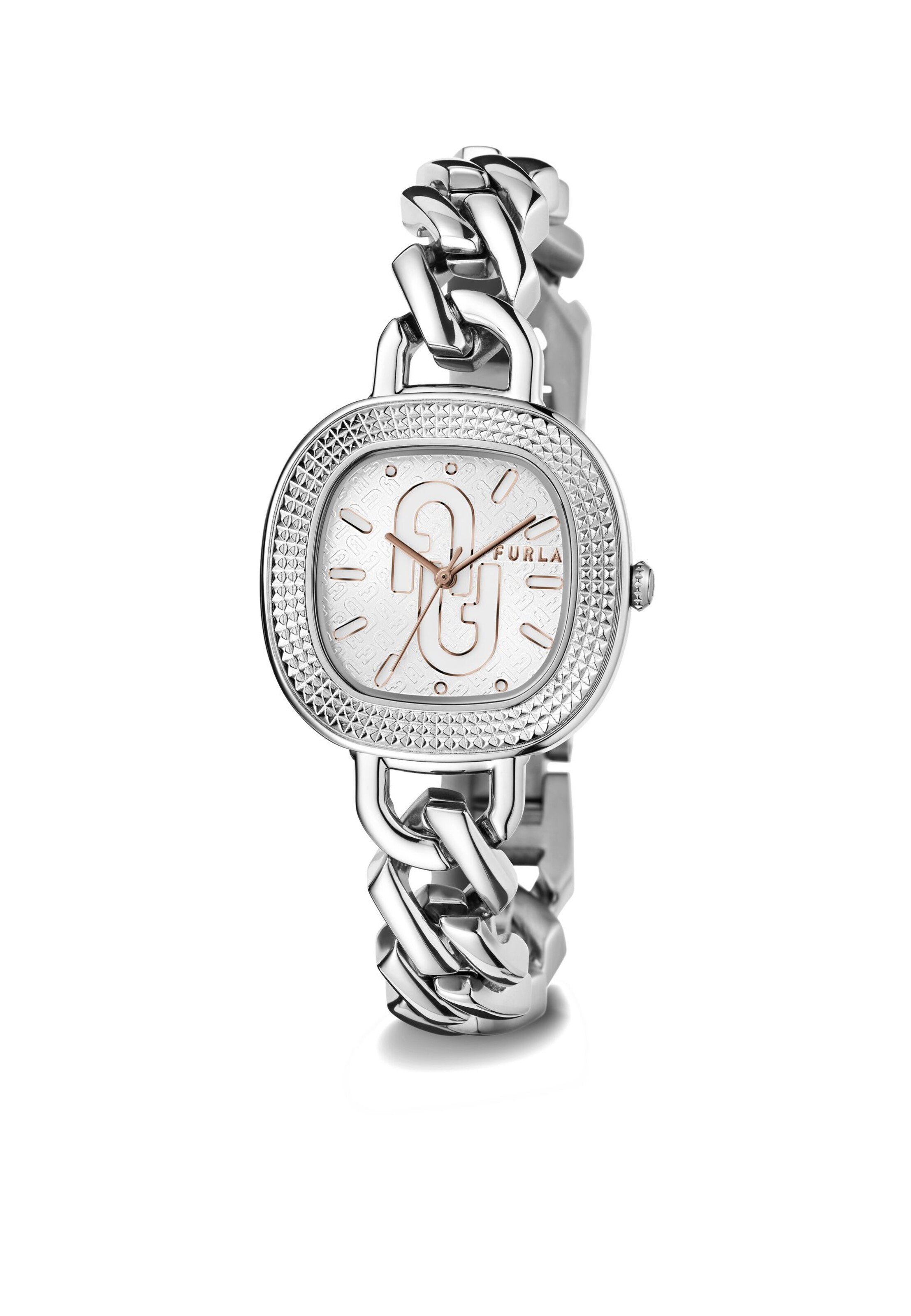FURLA Analogt ur 'TV SHAPE' i sølv: forside