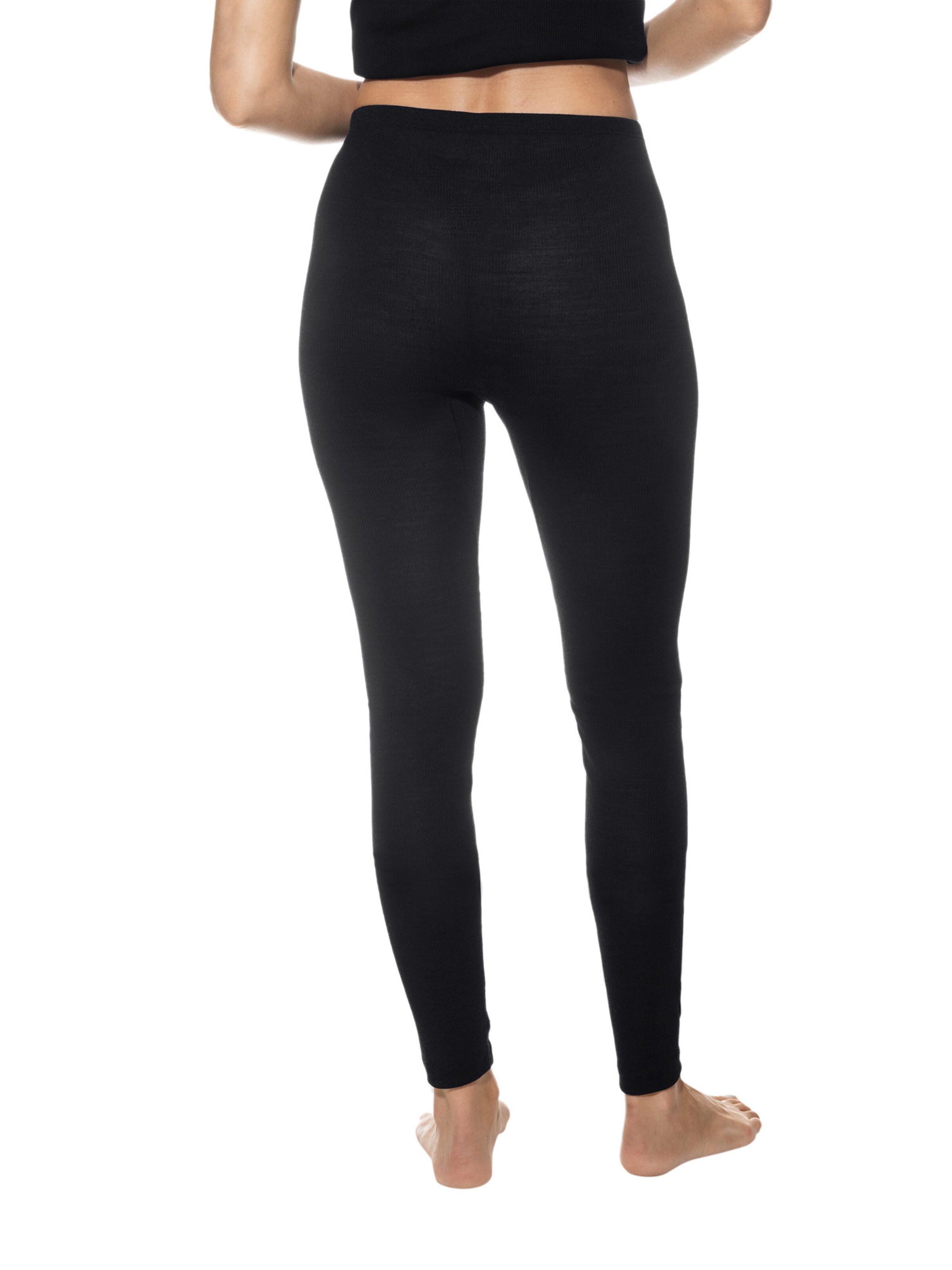 Mey Skinny Leggings 'Wool Love' in Black