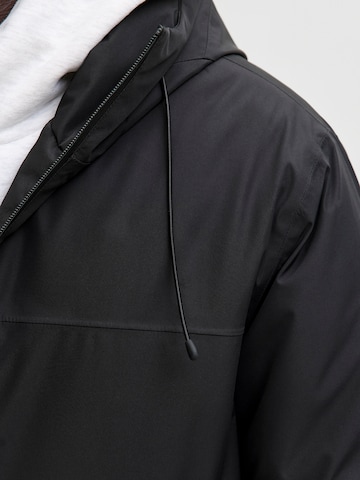 JACK & JONES Tussenparka 'JCOFUSION' in Zwart