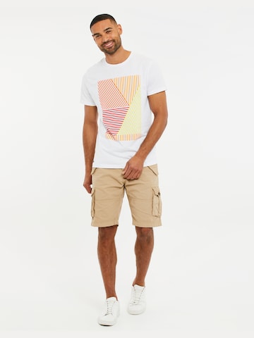 Threadbare Loose fit Cargo trousers 'Biscay' in Beige