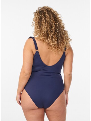 Swim by Zizzi Korzetová Plavky 'Kitrin' – modrá