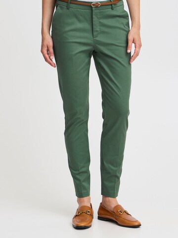 b.young - Slimfit Pantalón chino 'Days' en verde: frente