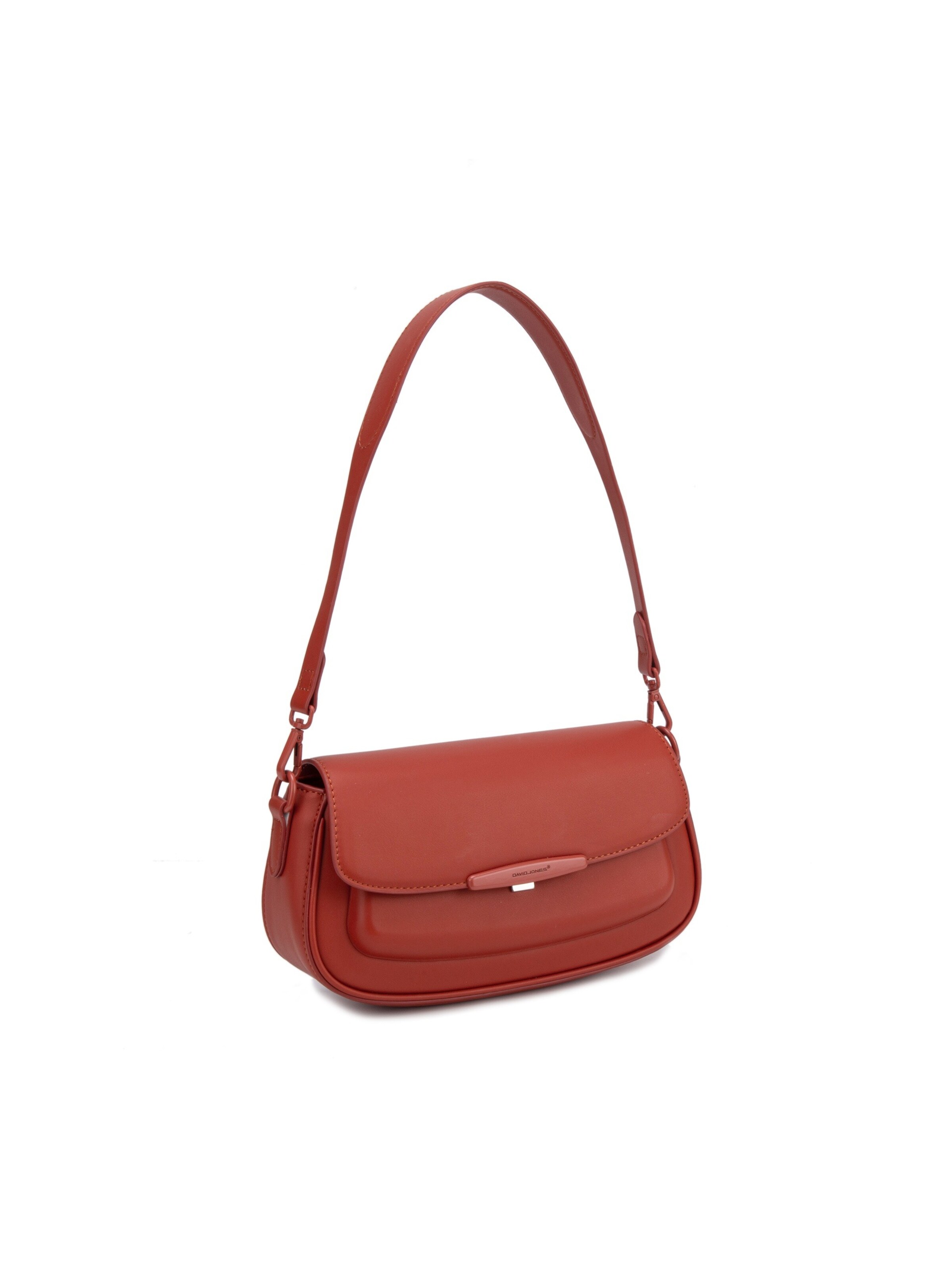 Borsa a spalla 'Borsa a Spalla Baguette David Jones Ecopelle con Chiusura Magnetica' di David Jones in beige: frontale