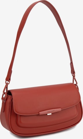 Borsa a spalla 'Borsa a Spalla Baguette David Jones Ecopelle con Chiusura Magnetica' di David Jones in beige: frontale