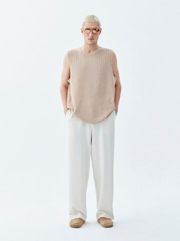 VAMOS CLO Wide Leg Housut 'Detroit' värissä beige