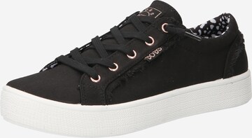 Baskets basses SKECHERS en noir : devant